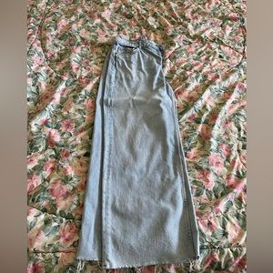 Wide leg mid rise Zara jeans